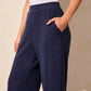 Pull On Capri - Jet Blue Pants Tribal