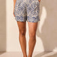 Pull On Short with Front Pleat - Safari Shorts Tribal