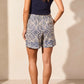 Pull On Short with Front Pleat - Safari Shorts Tribal