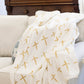 La Croix Throw Soft White/Gold 50x60 Textiles The Royal Standard