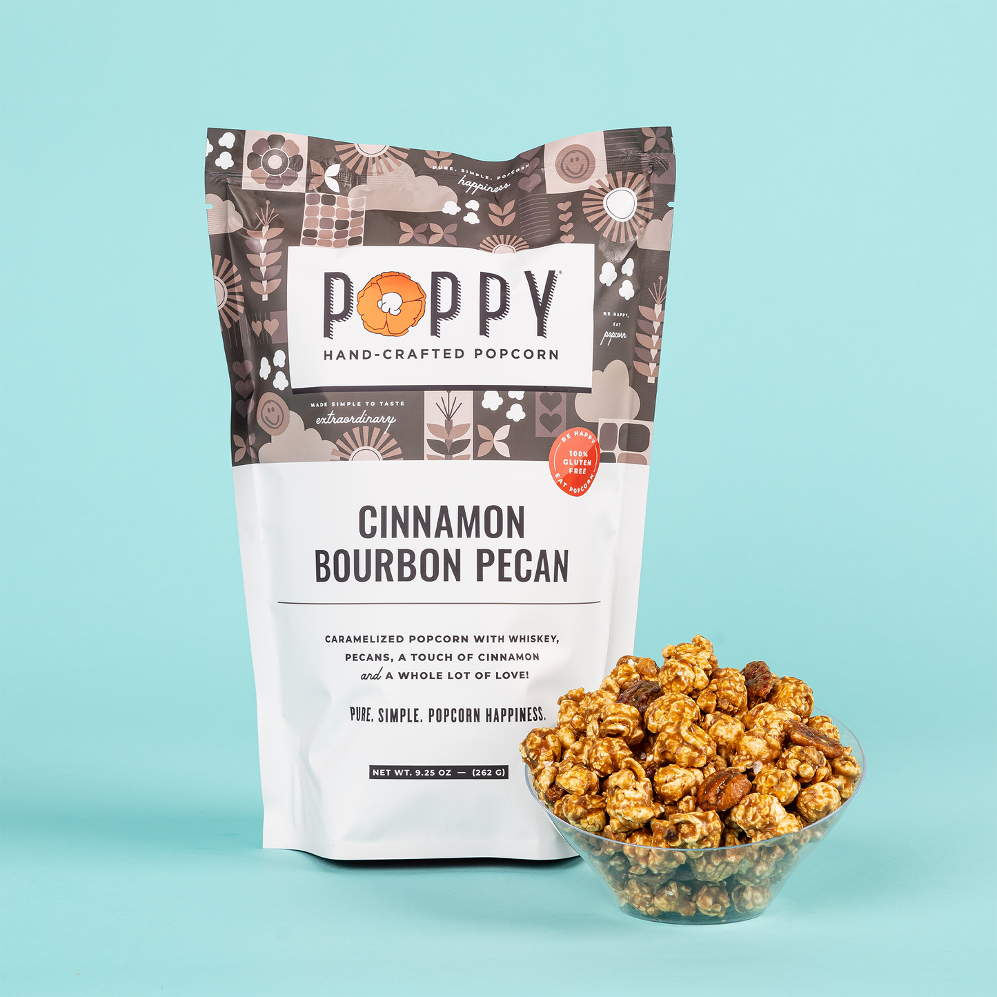 Cinnamon Bourbon Pecan Popcorn Impulse Poppy Hand-Crafted Popcorn   