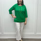 Comfort Stretch Fly Front Wide Leg Pants - White Pants Tribal
