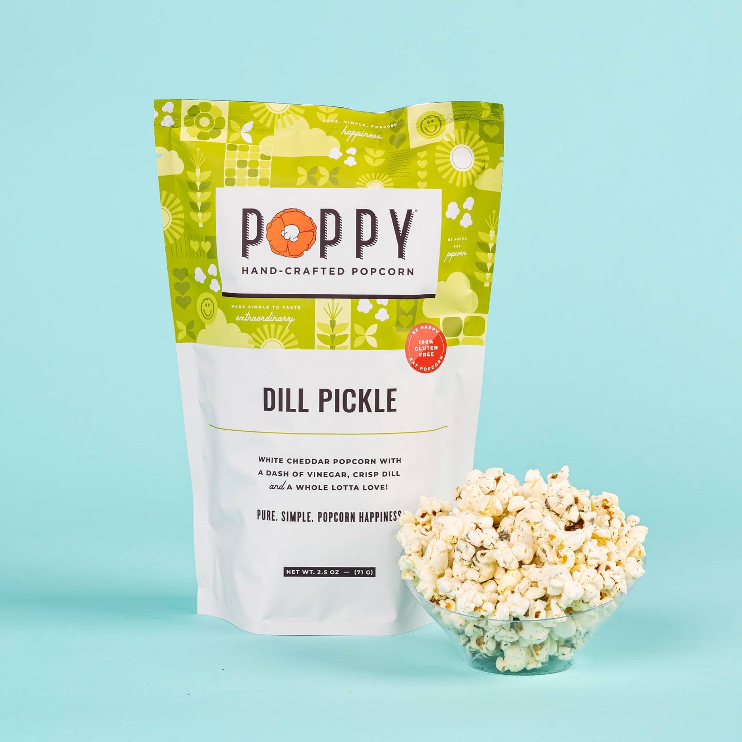 Dill Pickle Popcorn Impulse Poppy Hand-Crafted Popcorn   