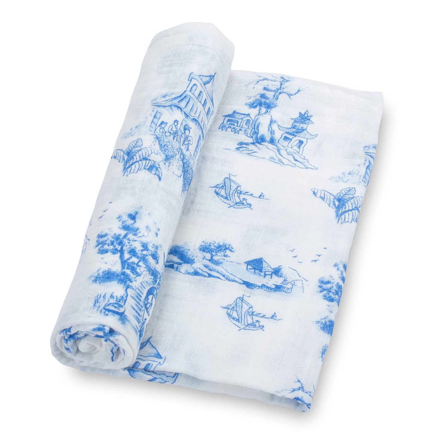 Chinoiserie Baby Swaddle Blanket Baby Accessories LollyBanks