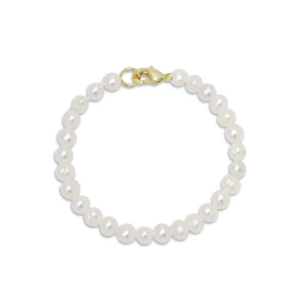 4.5" Freshwater Pearl Strand Bracelet - Baby Kids Jewelry Lily Nily   