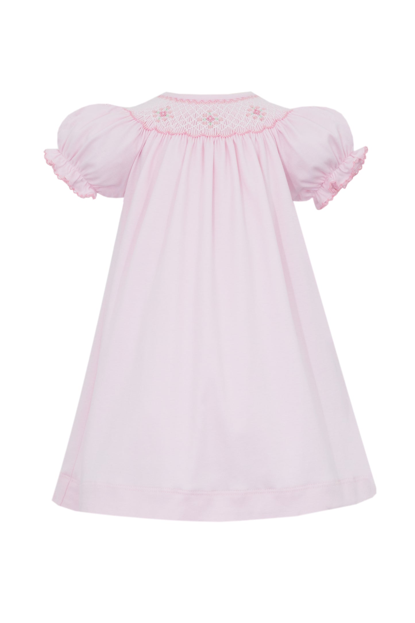 Tania Pink Knit Bishop Girls Occasion Dresses Petit Bebe