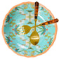 English Garden Turquoise Melamine: Serving Bowl Home Decor Laura Park Designs   