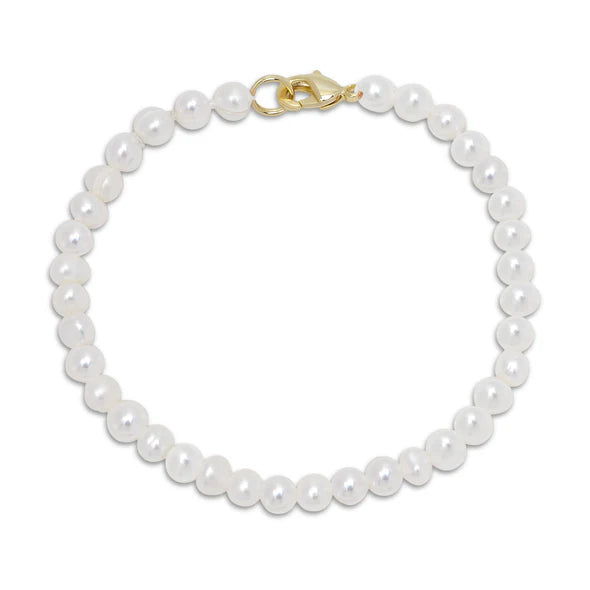 5.5" Freshwater Pearl Strand Bracelet - Baby Kids Jewelry Lily Nily   