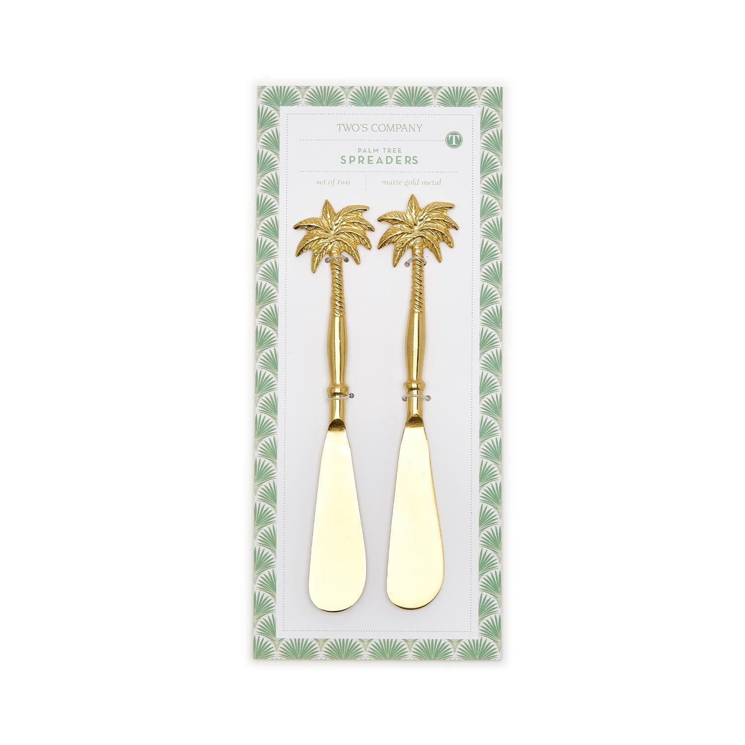 Palm Tree S/2 Spreaders on Gift Card Kitchen + Entertaining Two's Company   