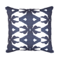 Palm Navy 22x22 Linen Cotton Pillow Textiles Laura Park Designs   