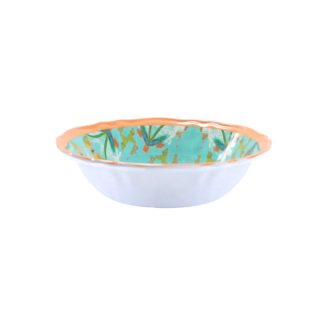 English Garden Turquoise Melamine: Serving Bowl Home Decor Laura Park Designs   