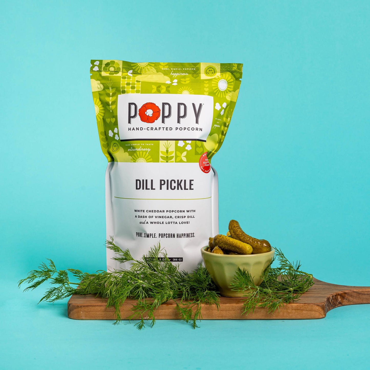 Dill Pickle Popcorn Impulse Poppy Hand-Crafted Popcorn   