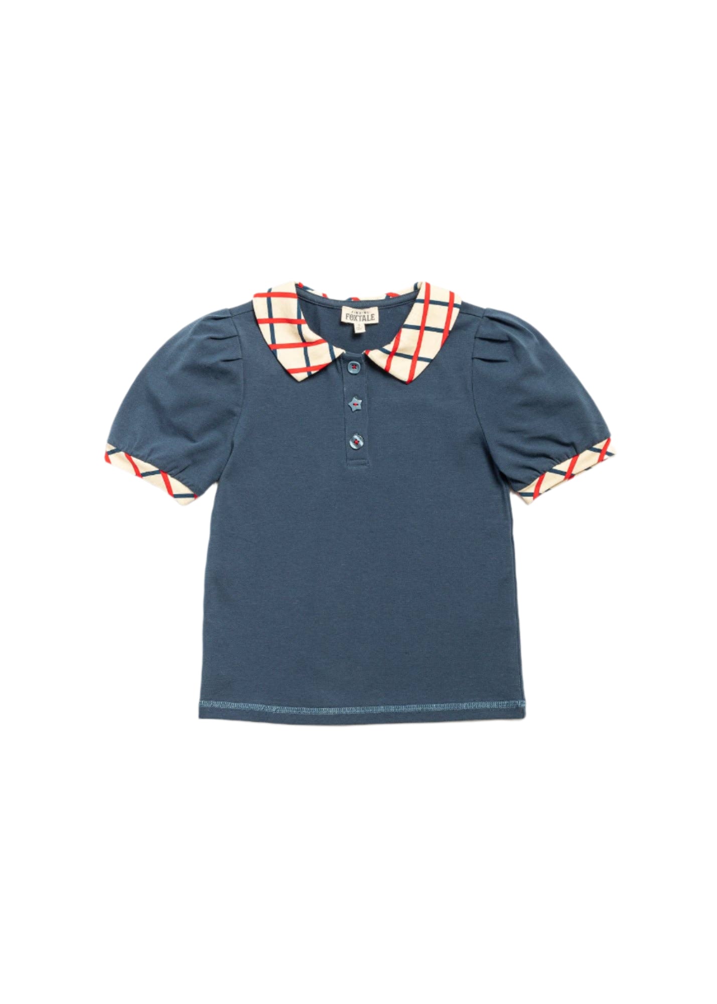 Prim Top - Classic Navy Girls Tops + Tees Finding Foxtale