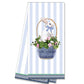 Tea Towel - Easter Bunny Basket Seasonal WH Hostess Social Stationery