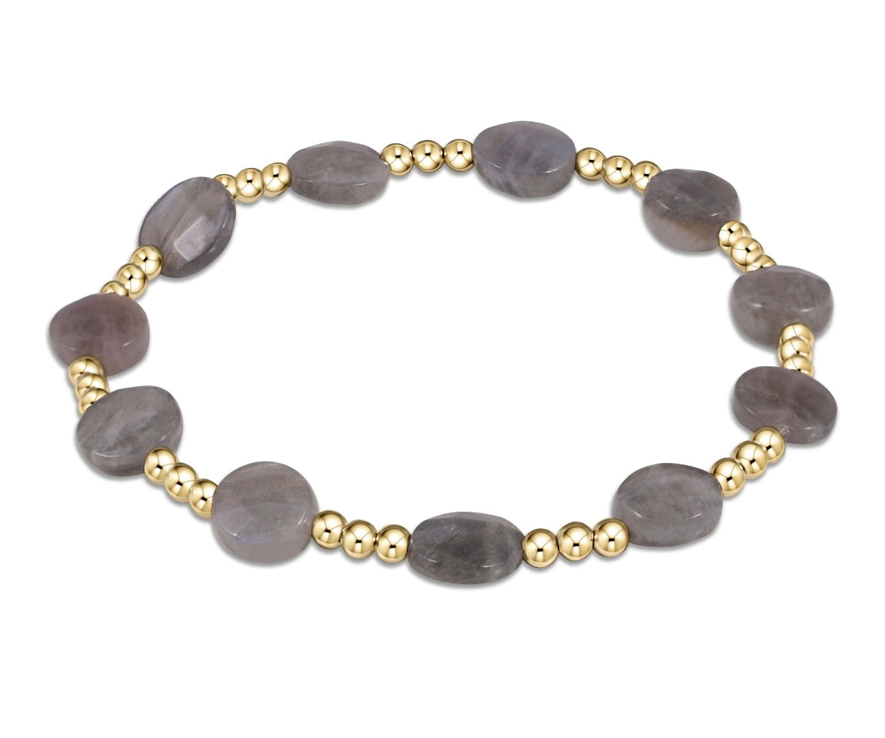 Admire Gold 3mm Bead Bracelet - Labradorite Bracelets enewton