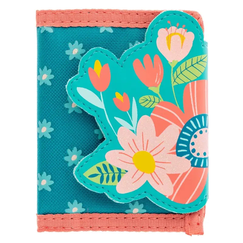 Wallet - Turquoise Floral Kids Misc Accessories Stephen Joseph