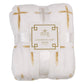 La Croix Throw Soft White/Gold 50x60 Textiles The Royal Standard