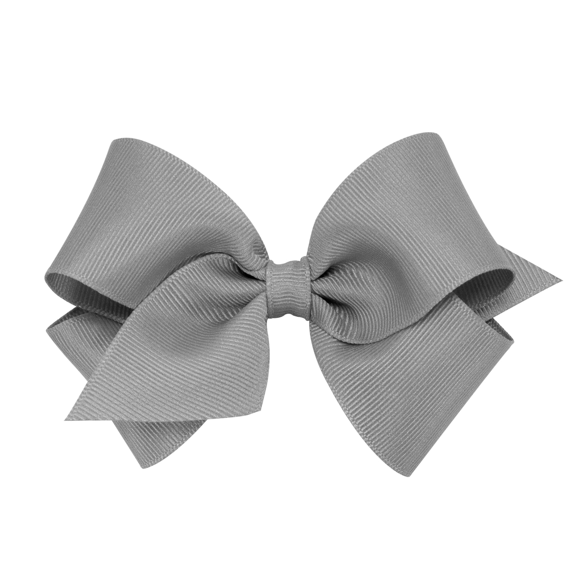 Small Grosgrain Bow - Grey Kids Hair Accessories Wee Ones