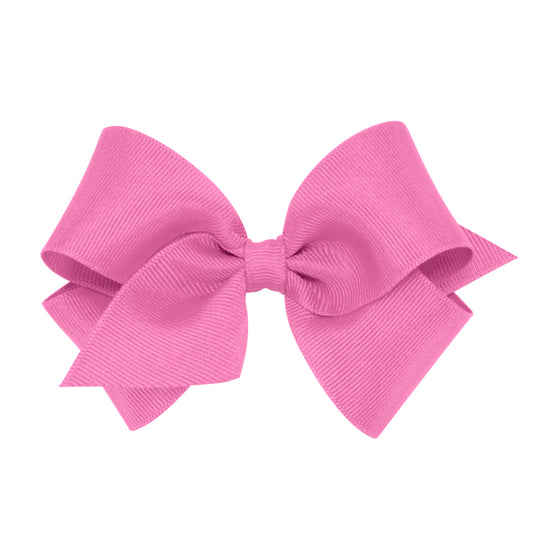 Small Grosgrain Bow - Rose Kids Hair Accessories Wee Ones