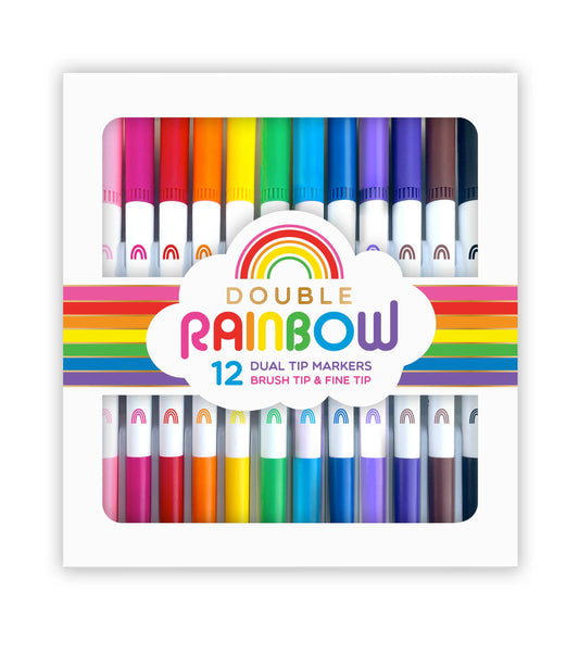 DOUBLE RAINBOW DUAL TIP MARKERS Toys SNIFTY   