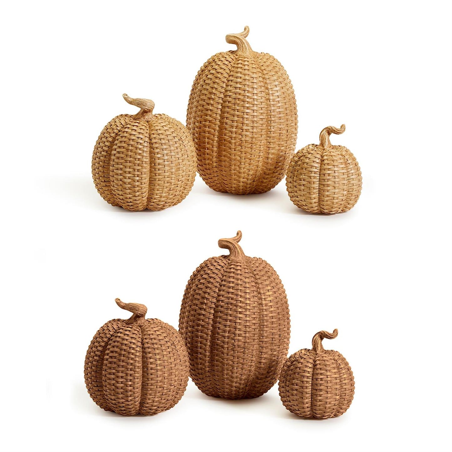 Basket Weave Pumpkins Home Decor Two's Company   