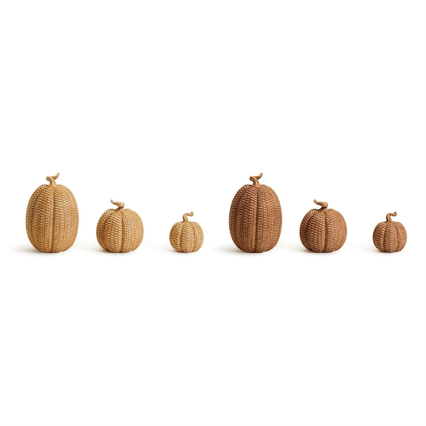 Basket Weave Pumpkins Home Decor Two's Company   