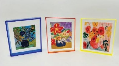 Acrylic Floral Tabletop Art - Assorted Home Decor TradeCie   