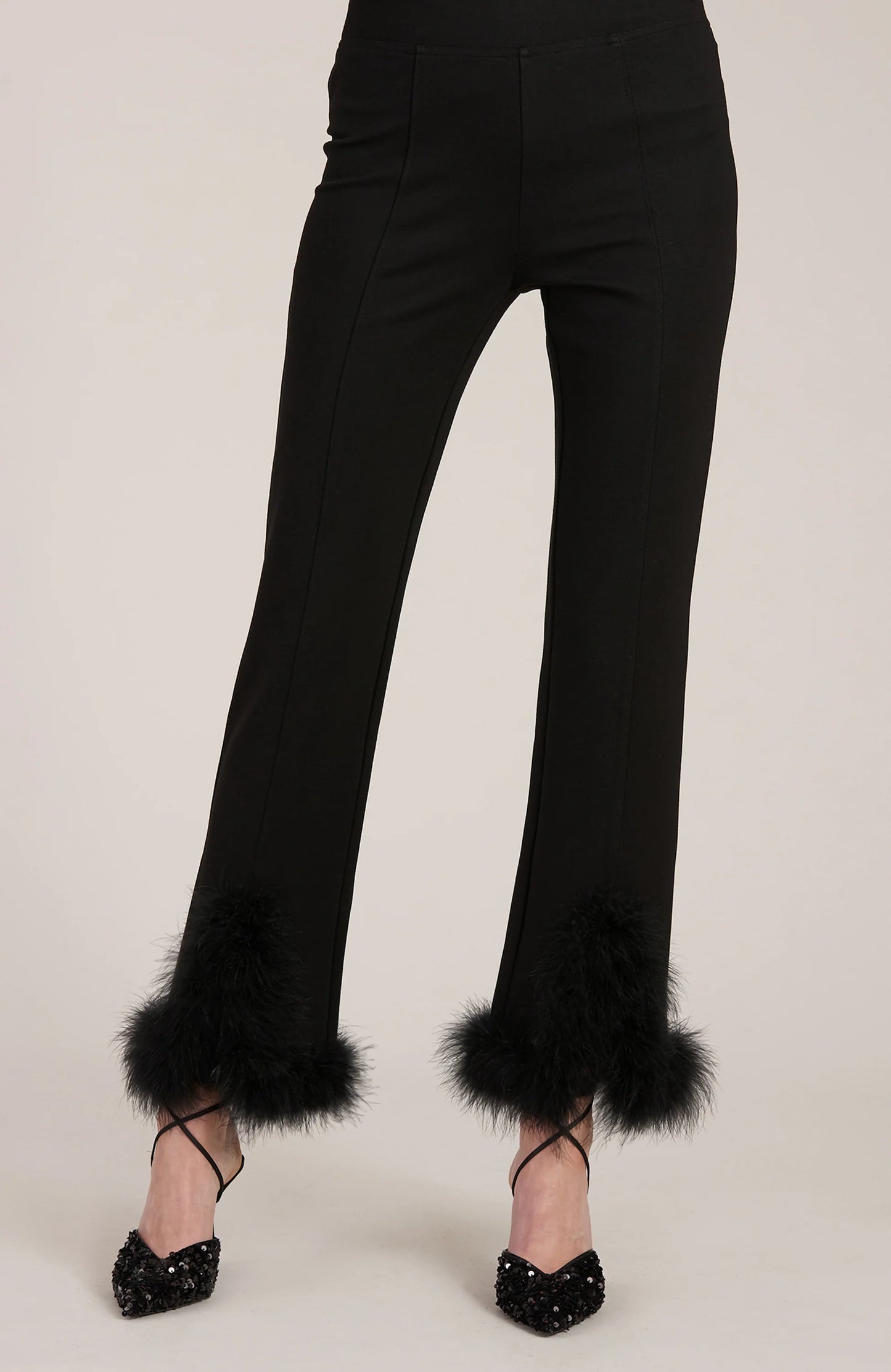 Ameret Ponte Feather Pant - Black Pants Tyler Boe   