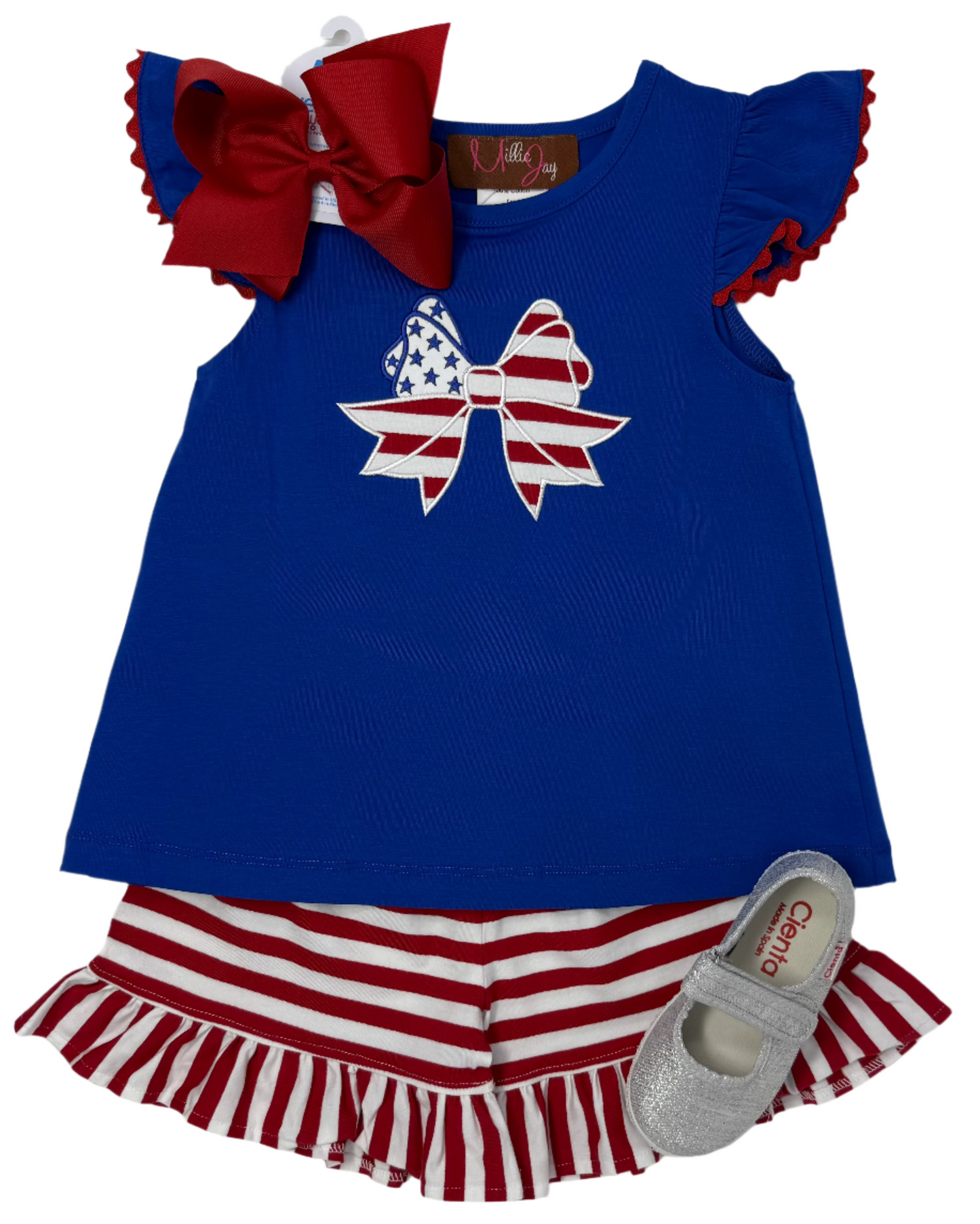 Americana Bow A/S Short Set Girls Sets Millie Jay