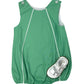 Andrew Bubble - Green Twill Boys Bubbles + Rompers Little English