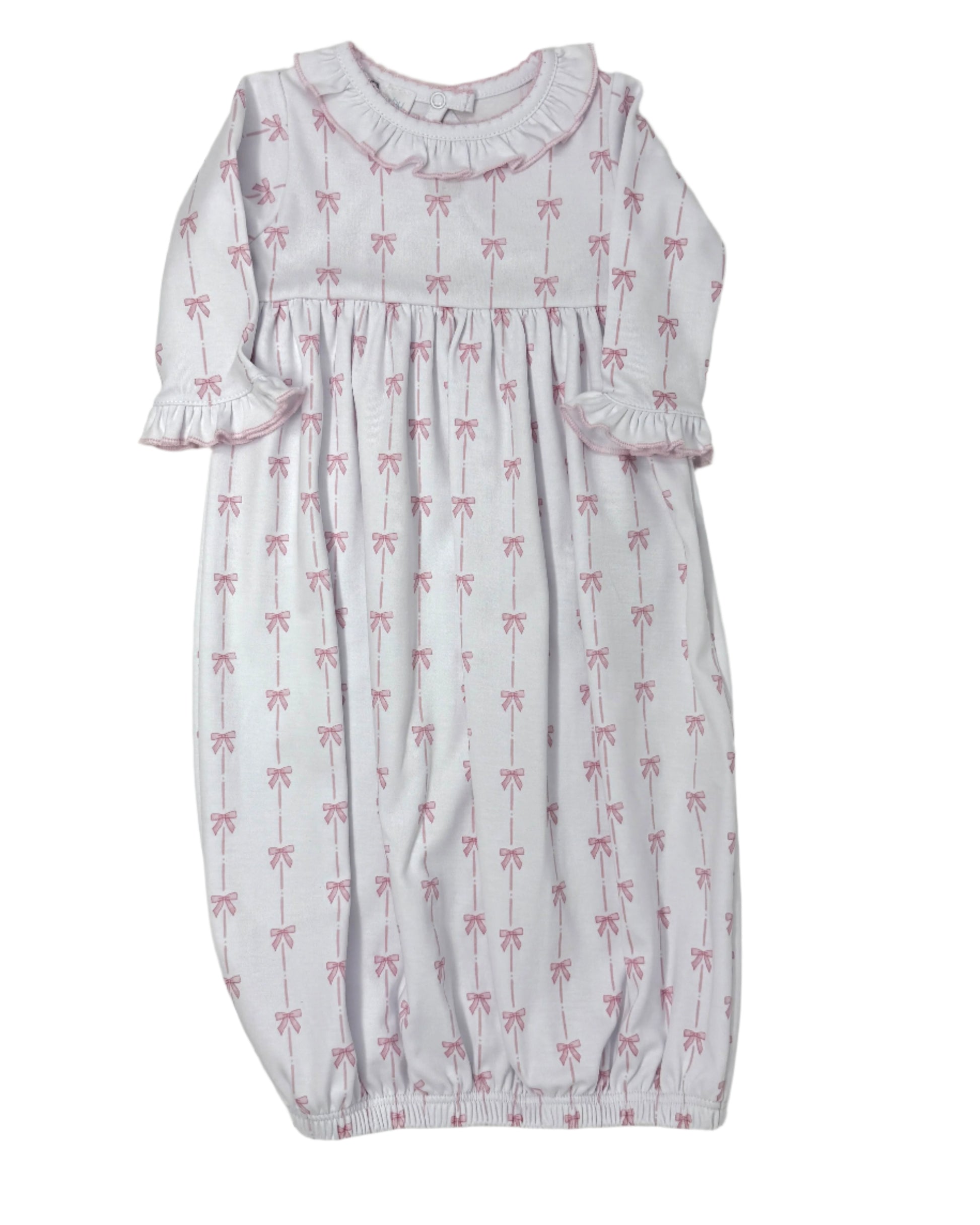Amelia's Classics Ruffle Gathered Gown Baby Sleepwear Magnolia Baby