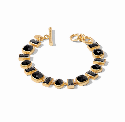 Antonia Tennis Bracelet Obsidian Black Bracelets Julie Vos   