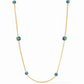 Aquitaine Station Necklace - Capri Blue Necklaces Julie Vos   