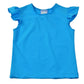 Angel Sleeve Athleisure Tee - Turquoise Girls Tops + Tees Funtasia Too