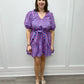 Audra V-Neck Dress - Blue Short Dresses Mudpie