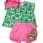 Ava Bloomer Set - Preppy Butterfly Girls Sets The Oaks Apparel Company