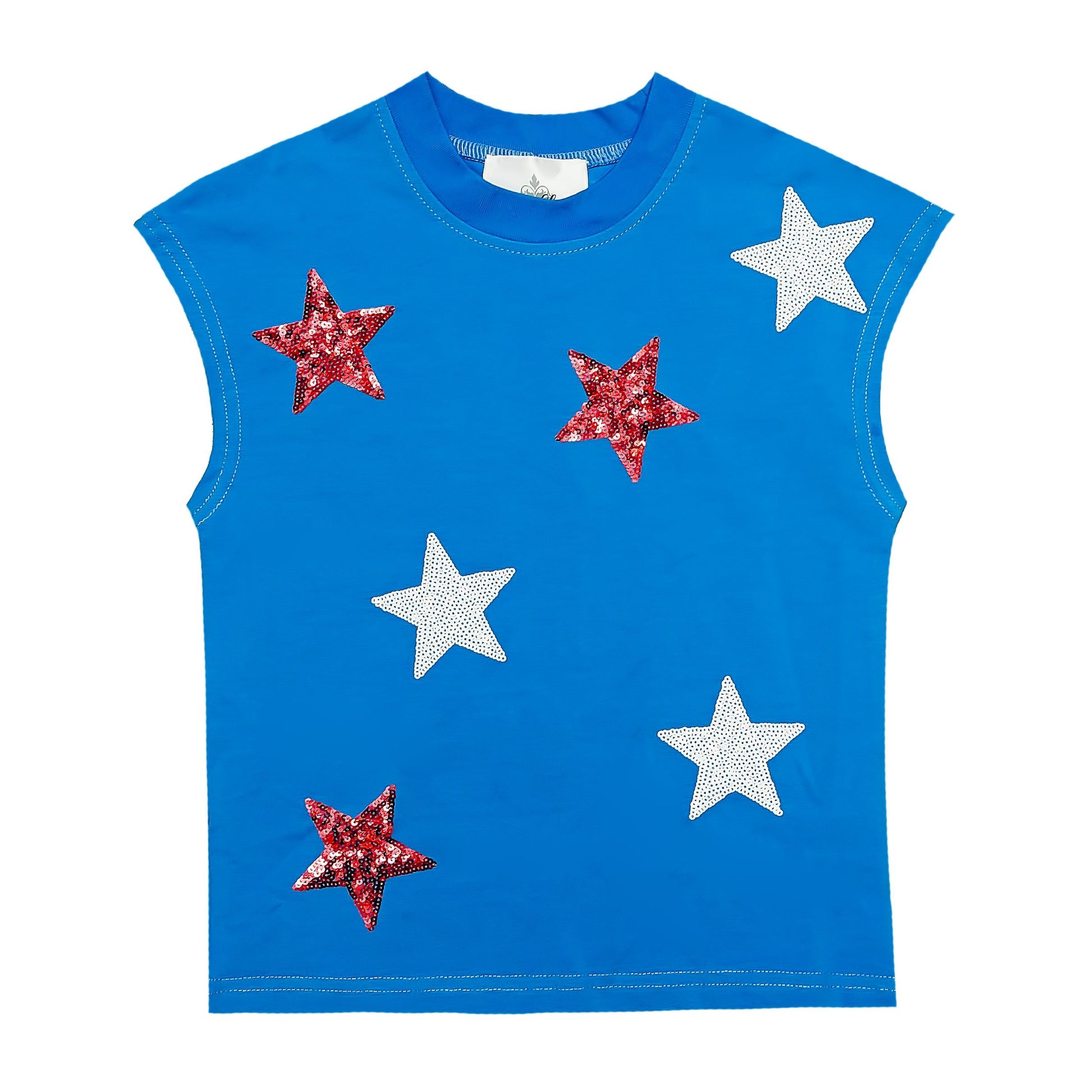 Stars Sequin Top Girls Tops + Tees Belle Cher