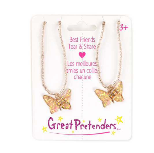 BFF Butterfly Necklaces Kids Jewelry Great Pretenders   