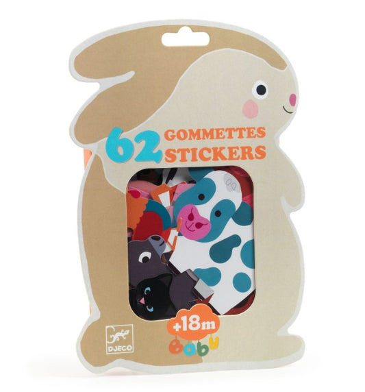 Baby Stickers Farm Animals Toys DJECO