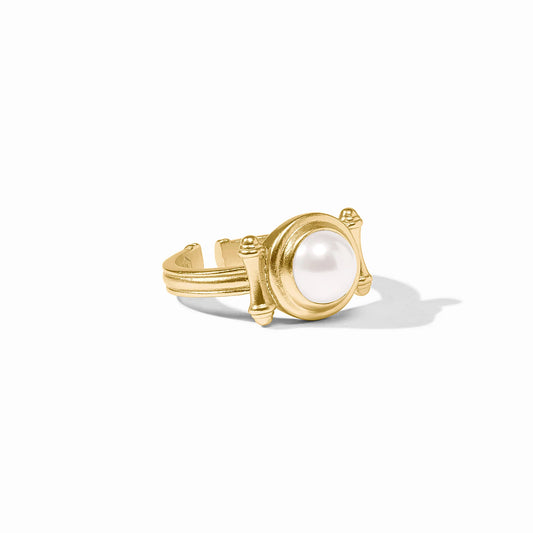 Bamboo Stone Ring - Pearl Rings Julie Vos