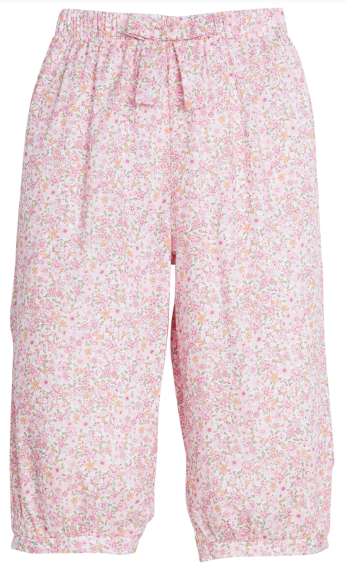 Banded Bow Pant - Oakleigh Floral Girls Pants + Leggings Little English   