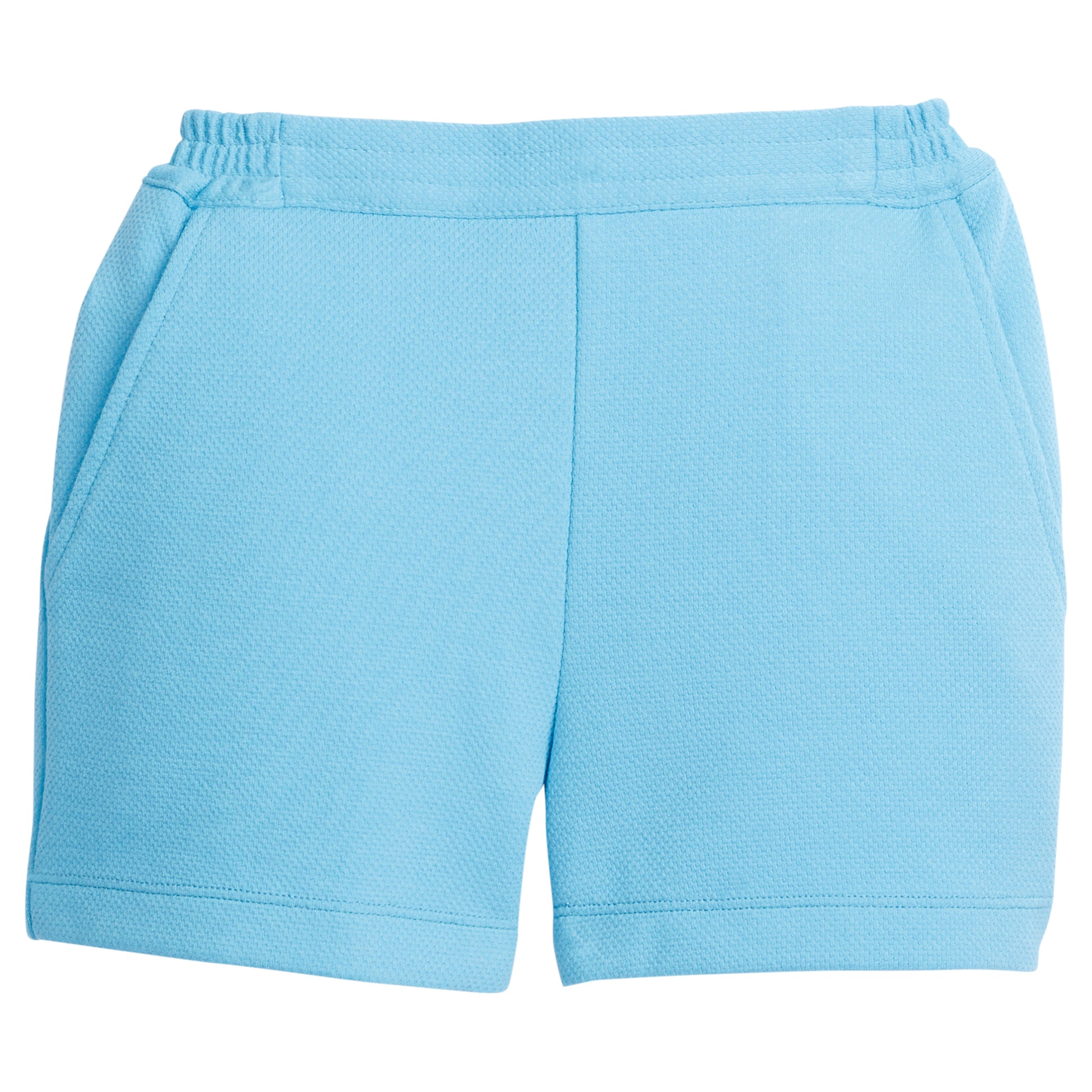 Basic Shorts - Turquoise Pique Girls Shorts Bisby