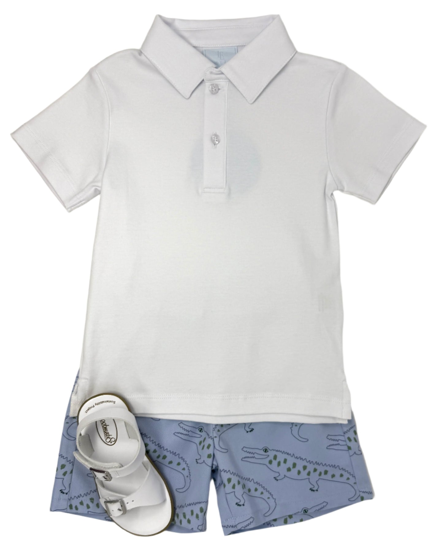 Basic Short - Blue Alligator Alley Boys Shorts Little English