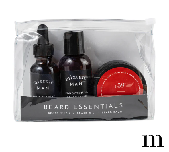 Mixture Man Beard Essentials Gift Set Self-Care Mixture   
