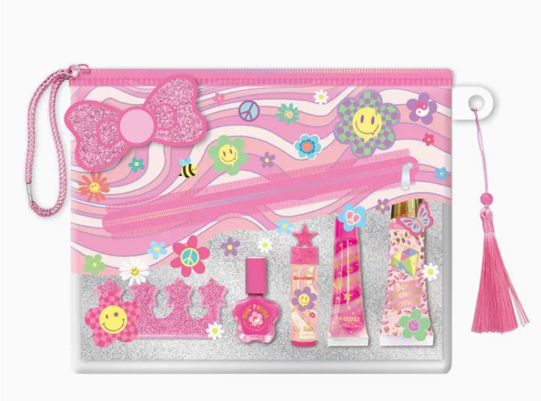 Beauty Pouch - Groovy Flower Kids Misc Accessories Hot Focus   