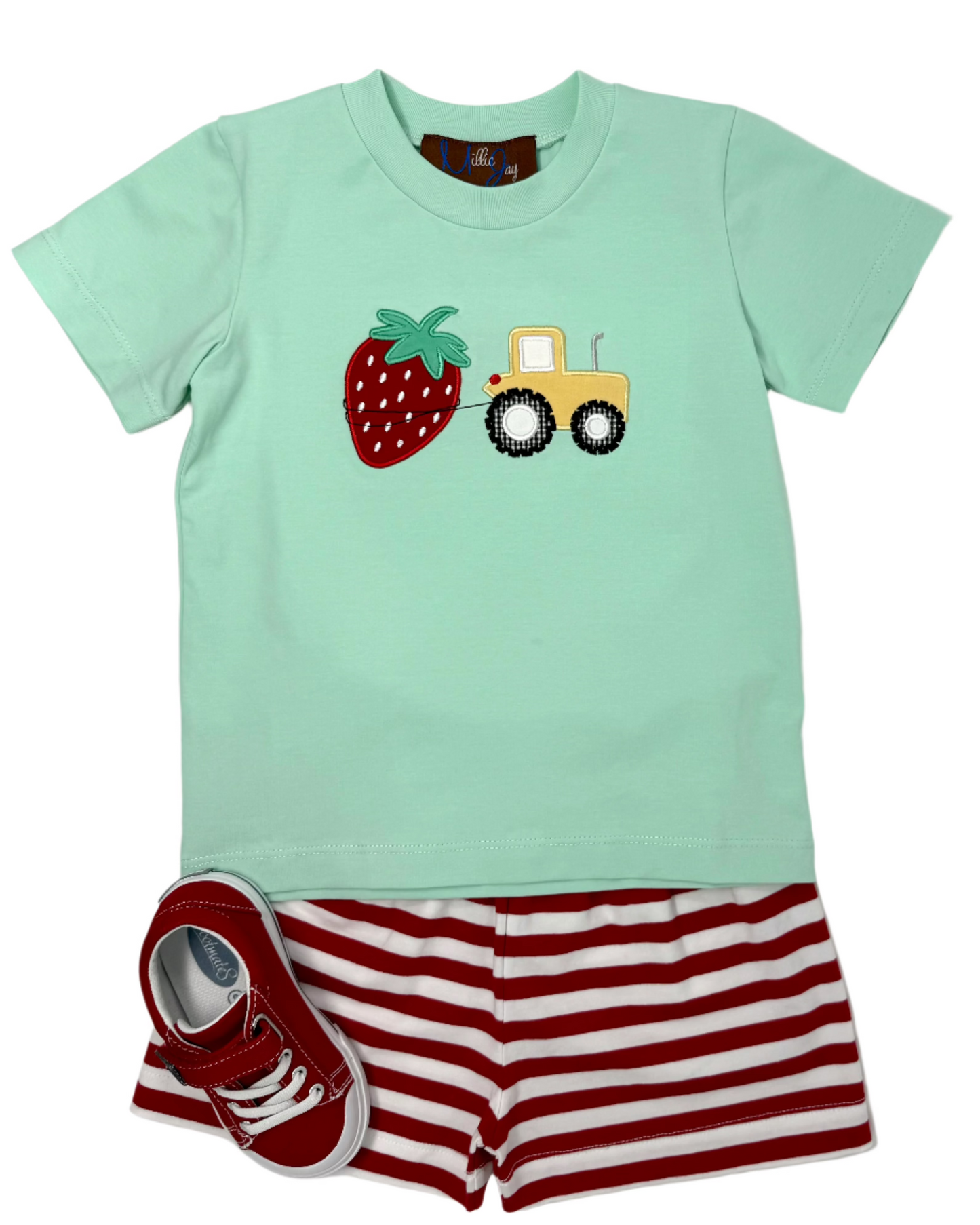 Berry Applique Boys Short Set Boys Sets Millie Jay