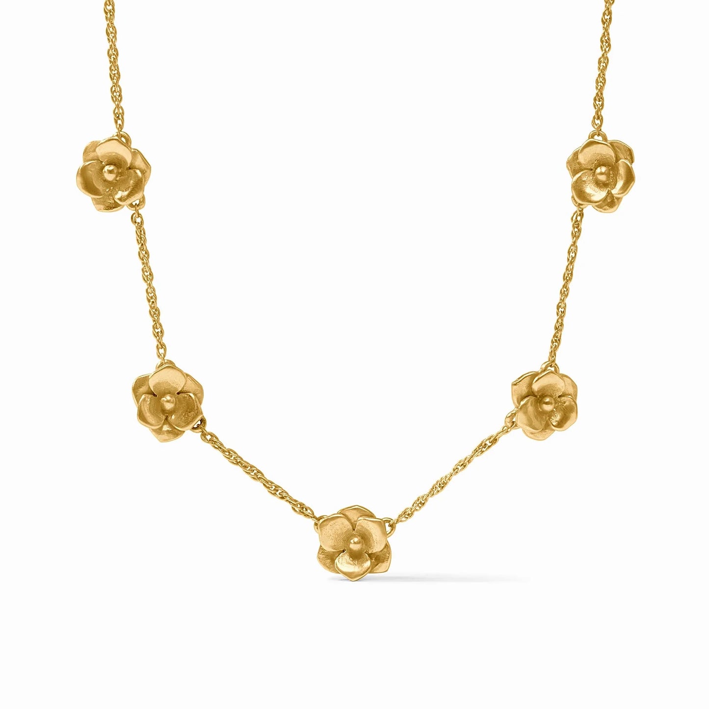 Bloom Delicate Station Necklace - Gold Necklaces Julie Vos