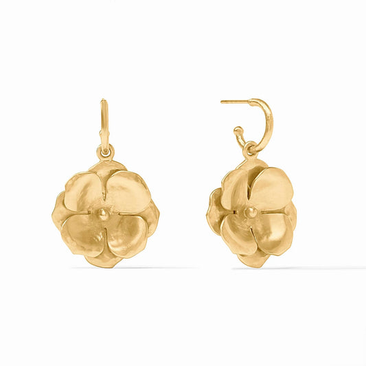 Bloom Hoop & Charm Earring - Gold Earrings Julie Vos