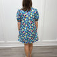 Bloom Dress - Aqua Florals Short Dresses Entro