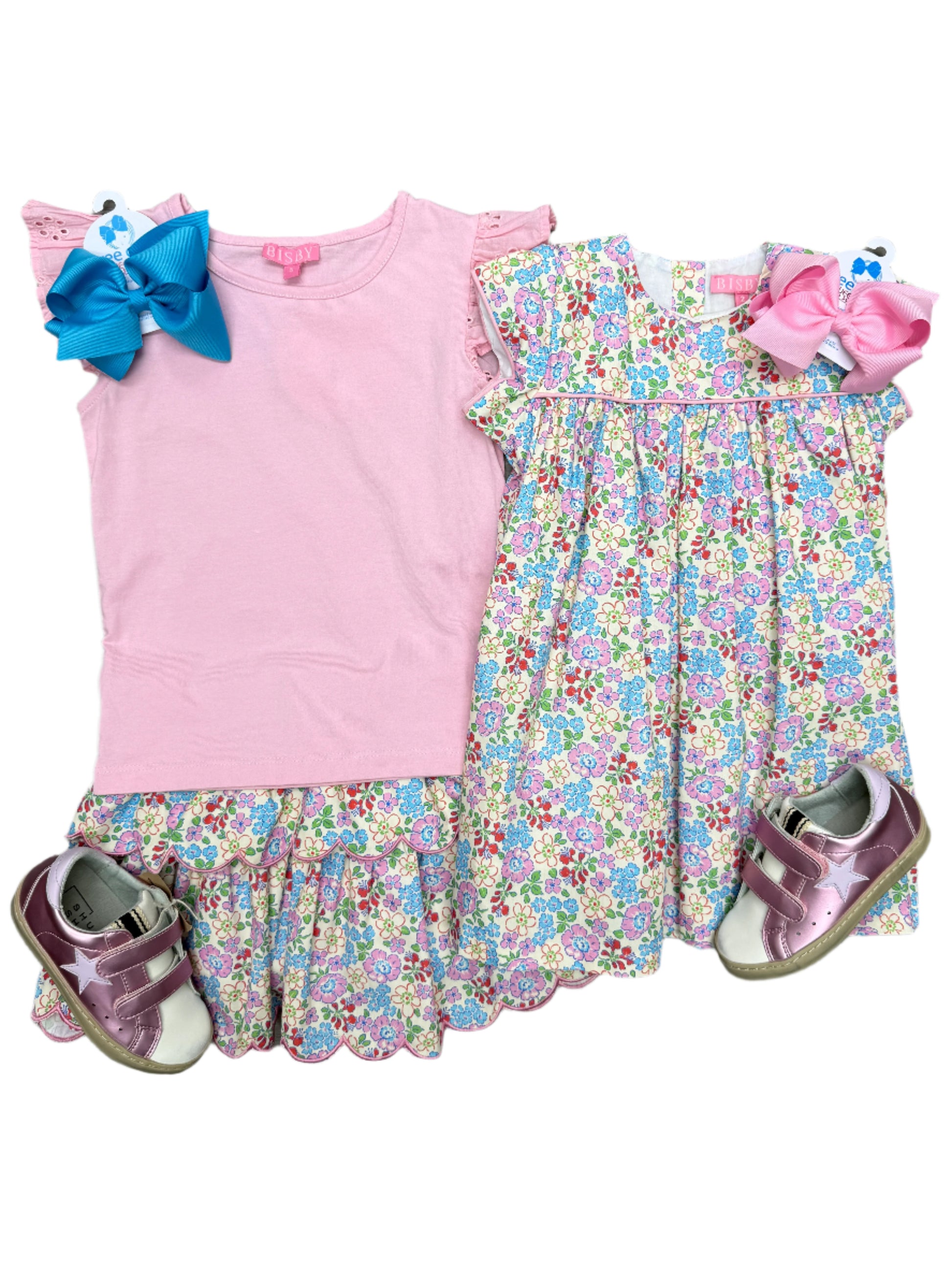 Tiered Skort - Bloomsbury Blossoms Girls Skirts + Bloomers Bisby